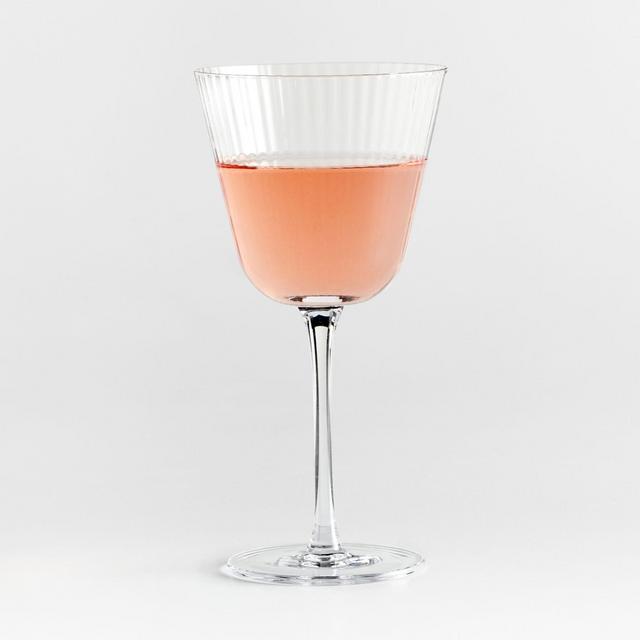 A Coste Tall Optic Wine Glass by Athena Calderone