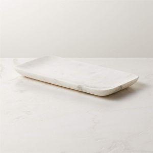 Nexus White Marble Vanity Tray