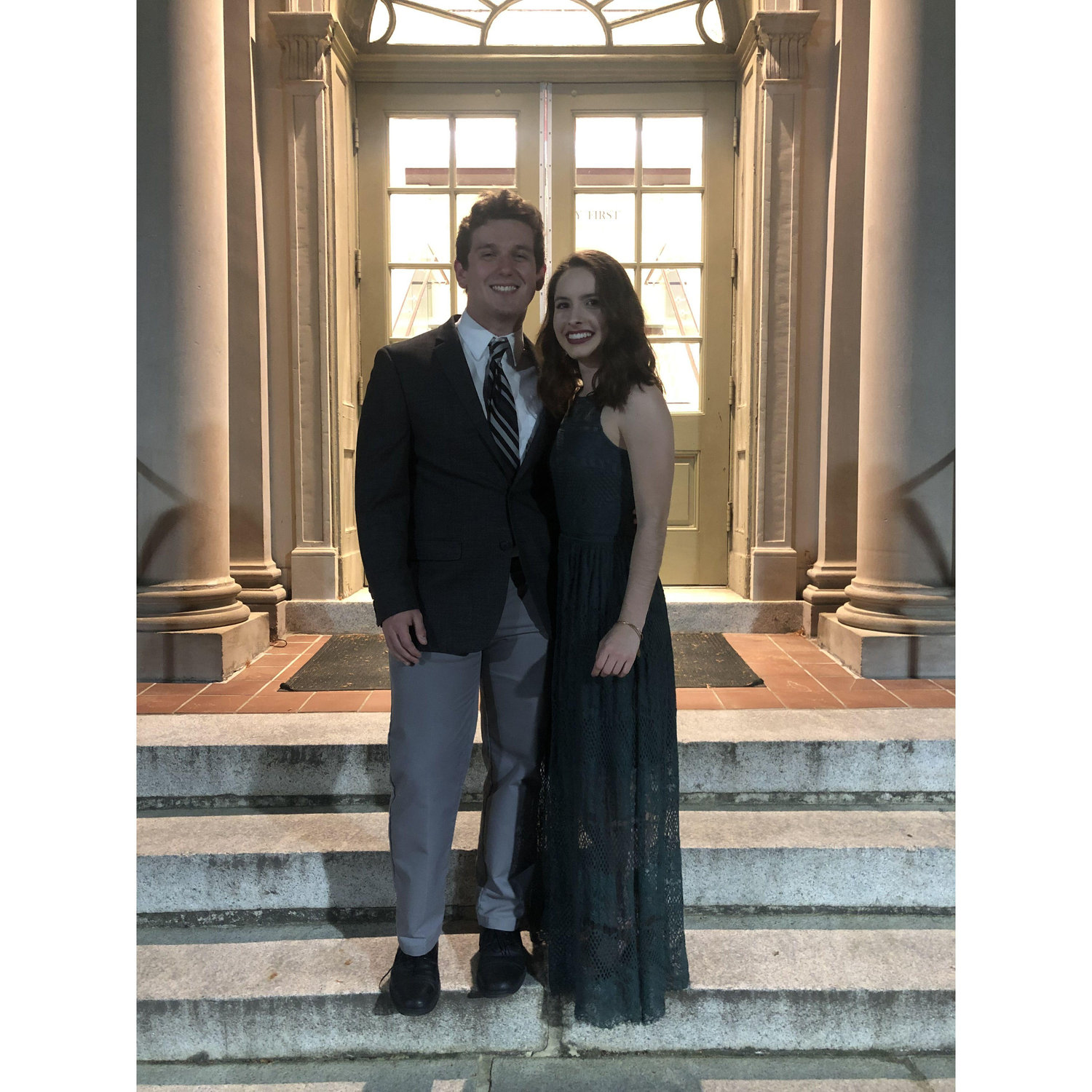 Our first-ever photo together! King & Queen Ball at William & Mary.