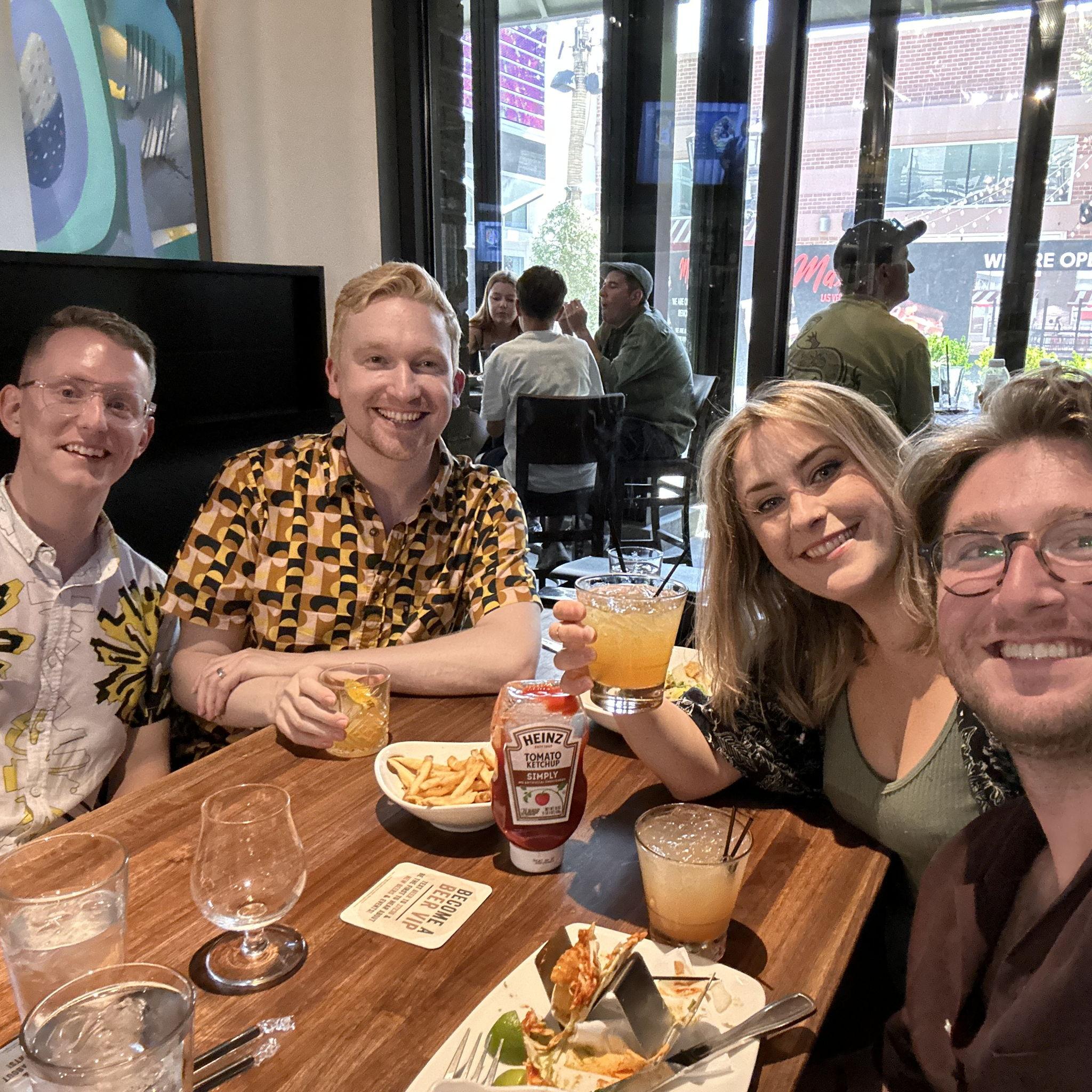 Michael, Josh, Mandy, and Conor in Las Vegas