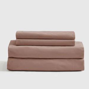 Classic Organic Percale Sheet Set in Clay