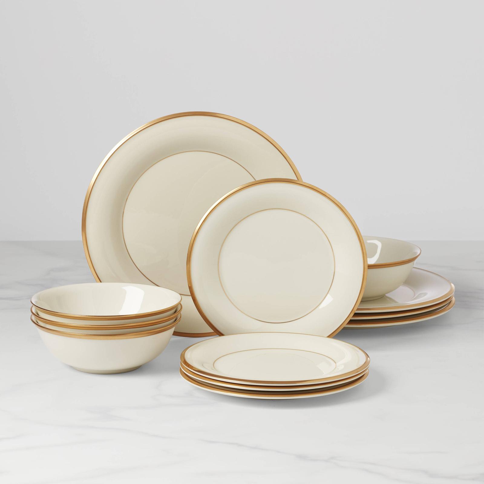 Lenox, Eternal 12-Piece Dinnerware Set, Service for 4 - Zola