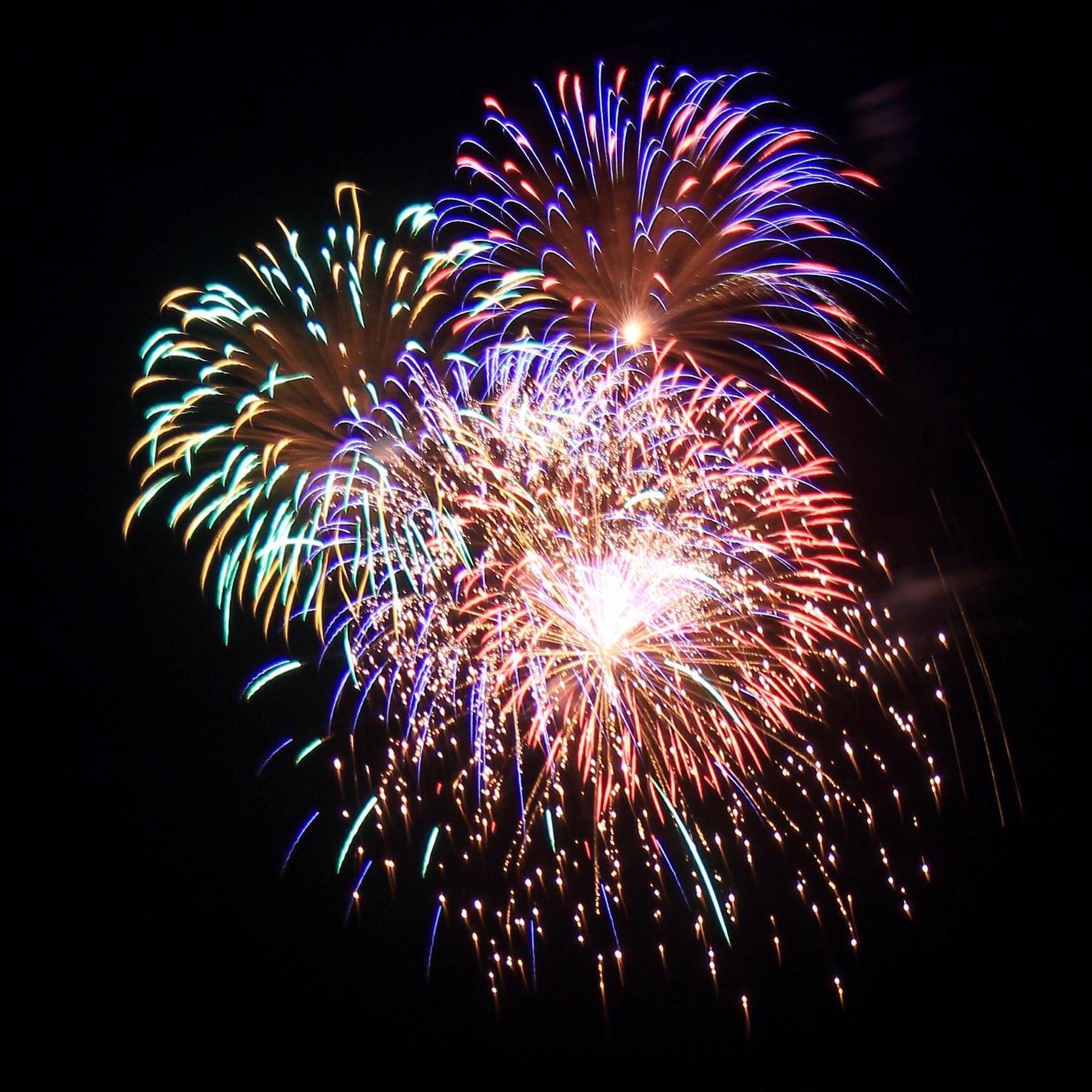 Fireworks from our first July 4th Celebration over Crystal Lake.