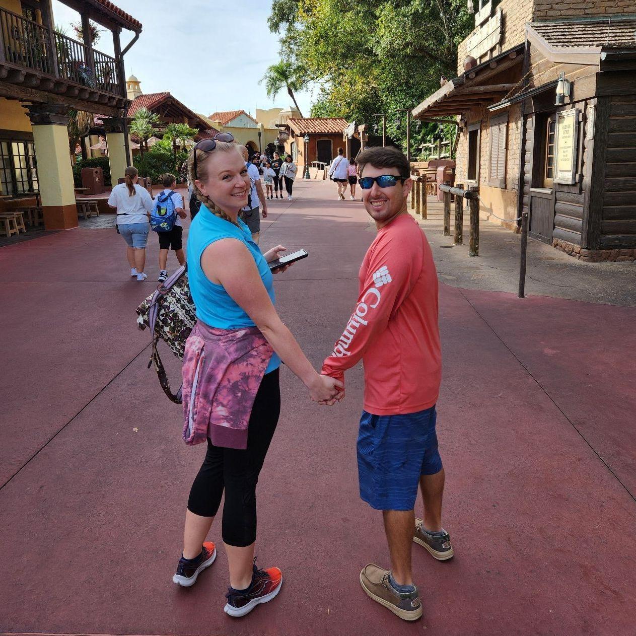 Walking around Adventureland at Magic Kingdom in October, 2023