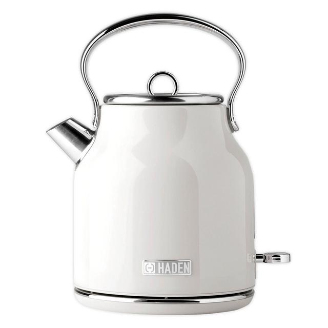 Haden Heritage 1.7-Liter Electric Kettle in Ivory White
