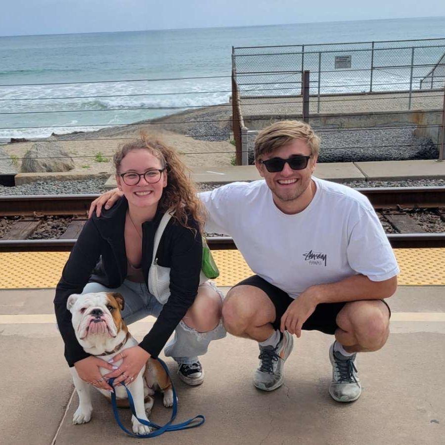 Our first day as a family living in southern California.