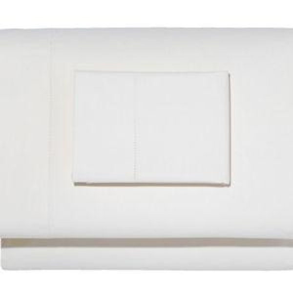 280-Thread-Count Pima Cotton Percale Sheet Set in White - King
