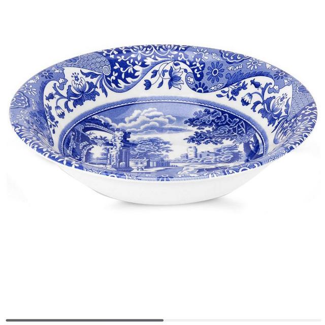 Spode Blue Italian 6.5" Cereal Bowl - Set of 3