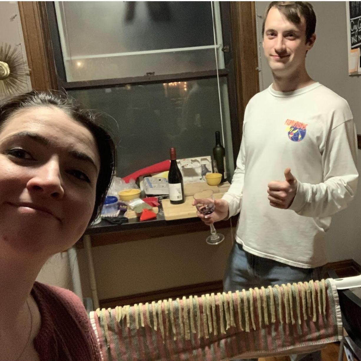 The night we tried to make pasta from scratch. Four hours later, we had created a meal that was somehow both burned and undercooked. Date night was hilarious but this dish has not been attempted since
