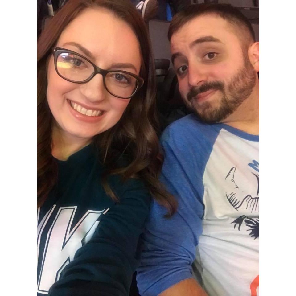 Thunder up! We snapped this pic at one of the Thunder games this season.