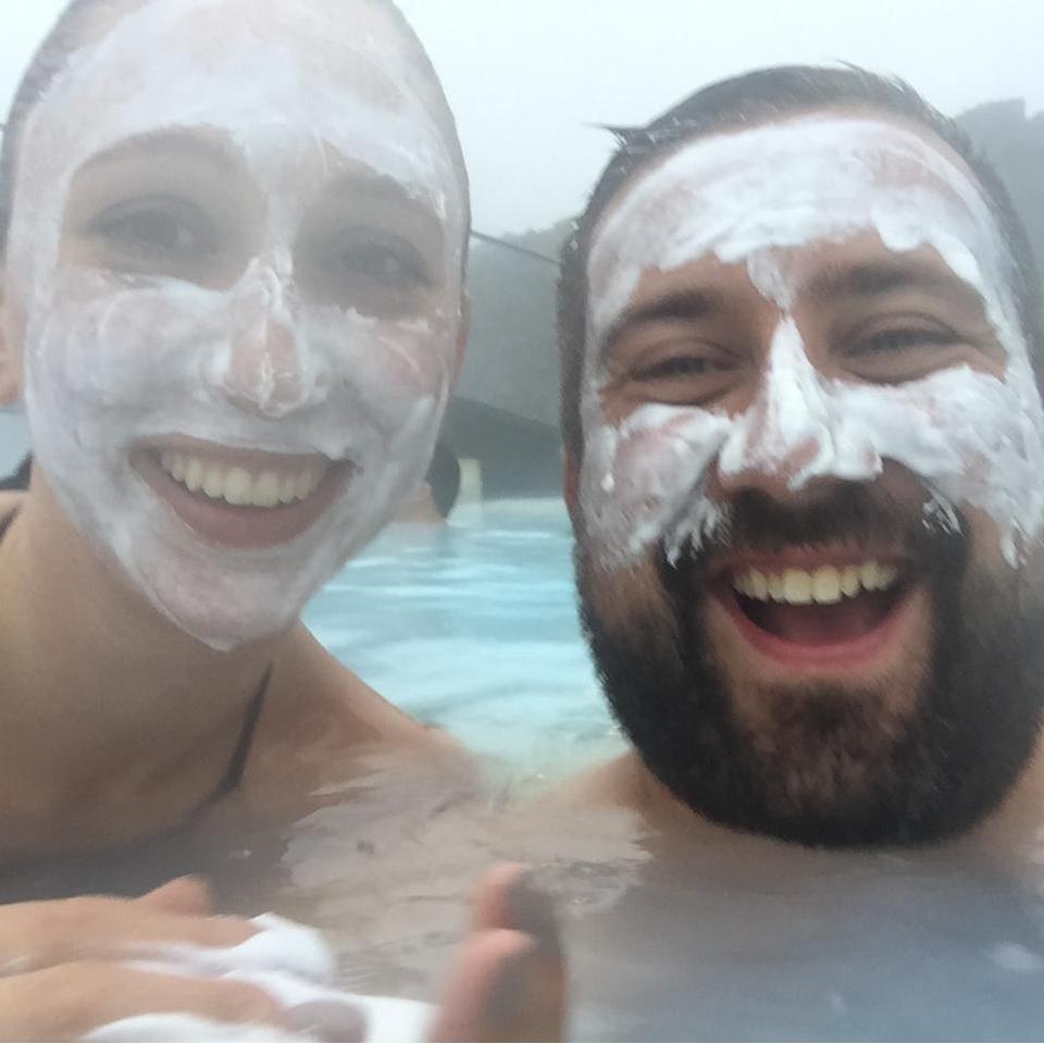 Getting the Blue Lagoon treatment
Iceland, October 2017