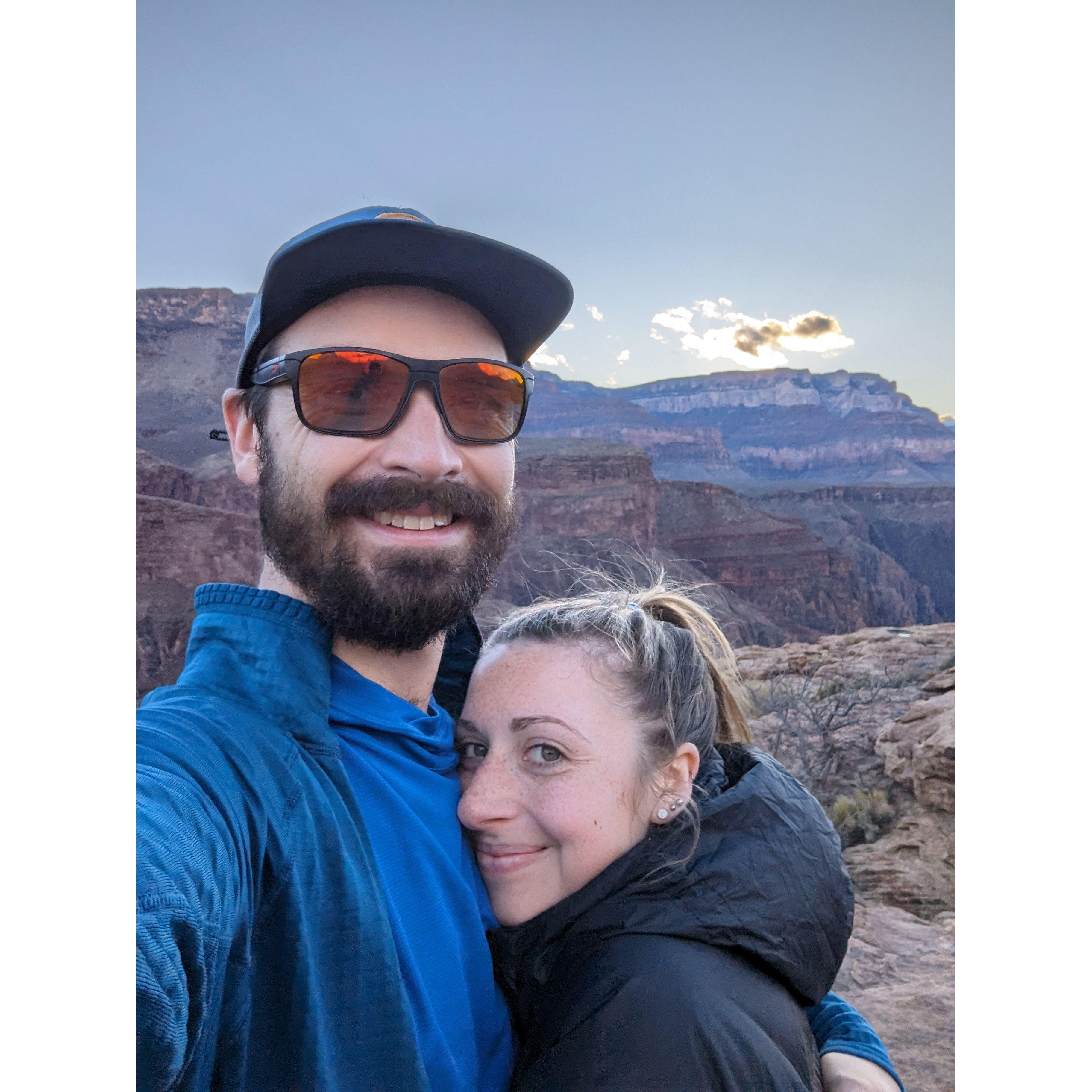 Christmas in the Grand Canyon. Emma thought Calvin was going to propose here...