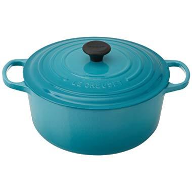 Le Creuset Signature Enameled Cast-Iron 7-1/4-Quart Round French (Dutch) Oven, Caribbean