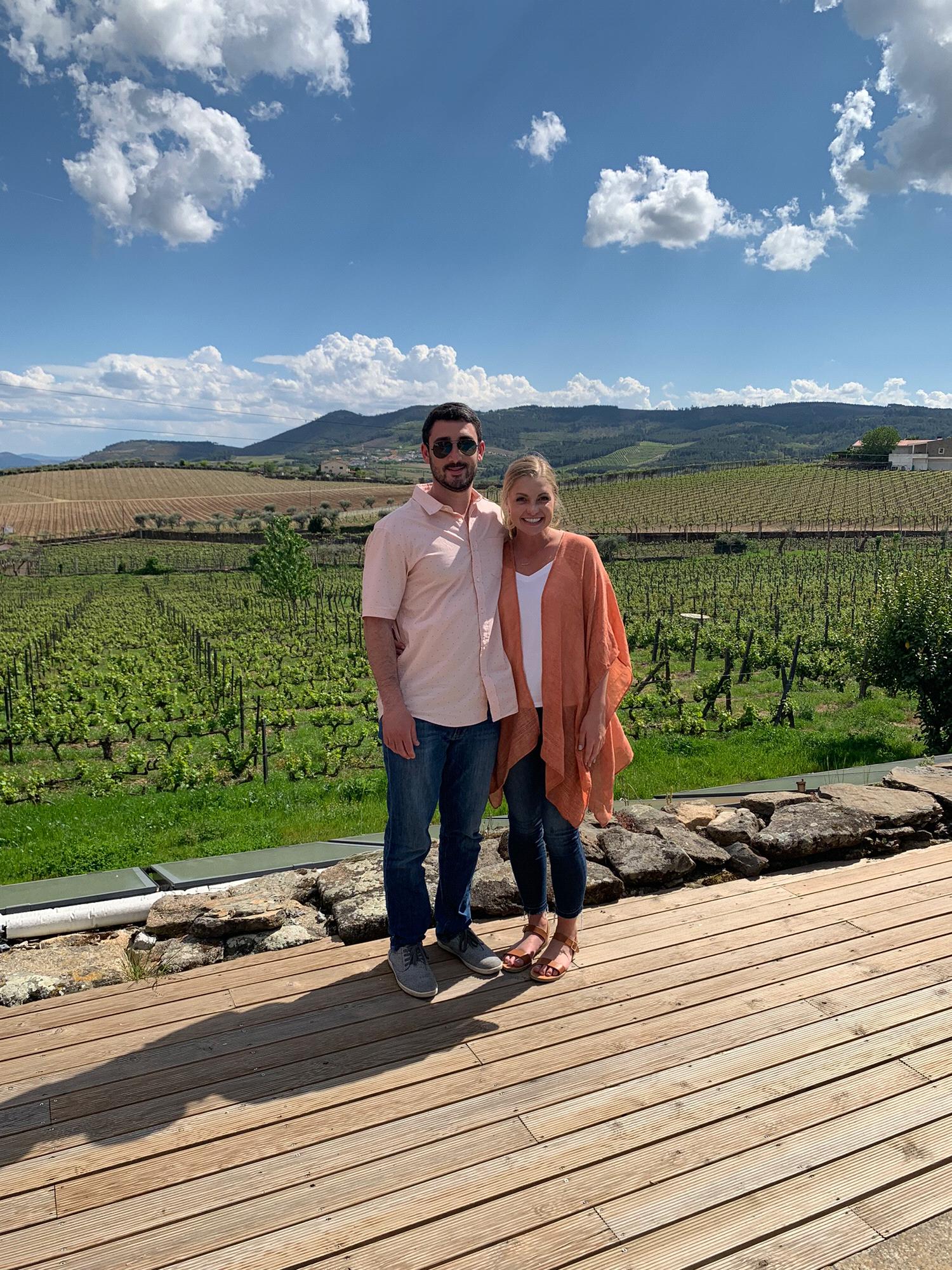 At a vineyard in the Duoro Valley in Portugal