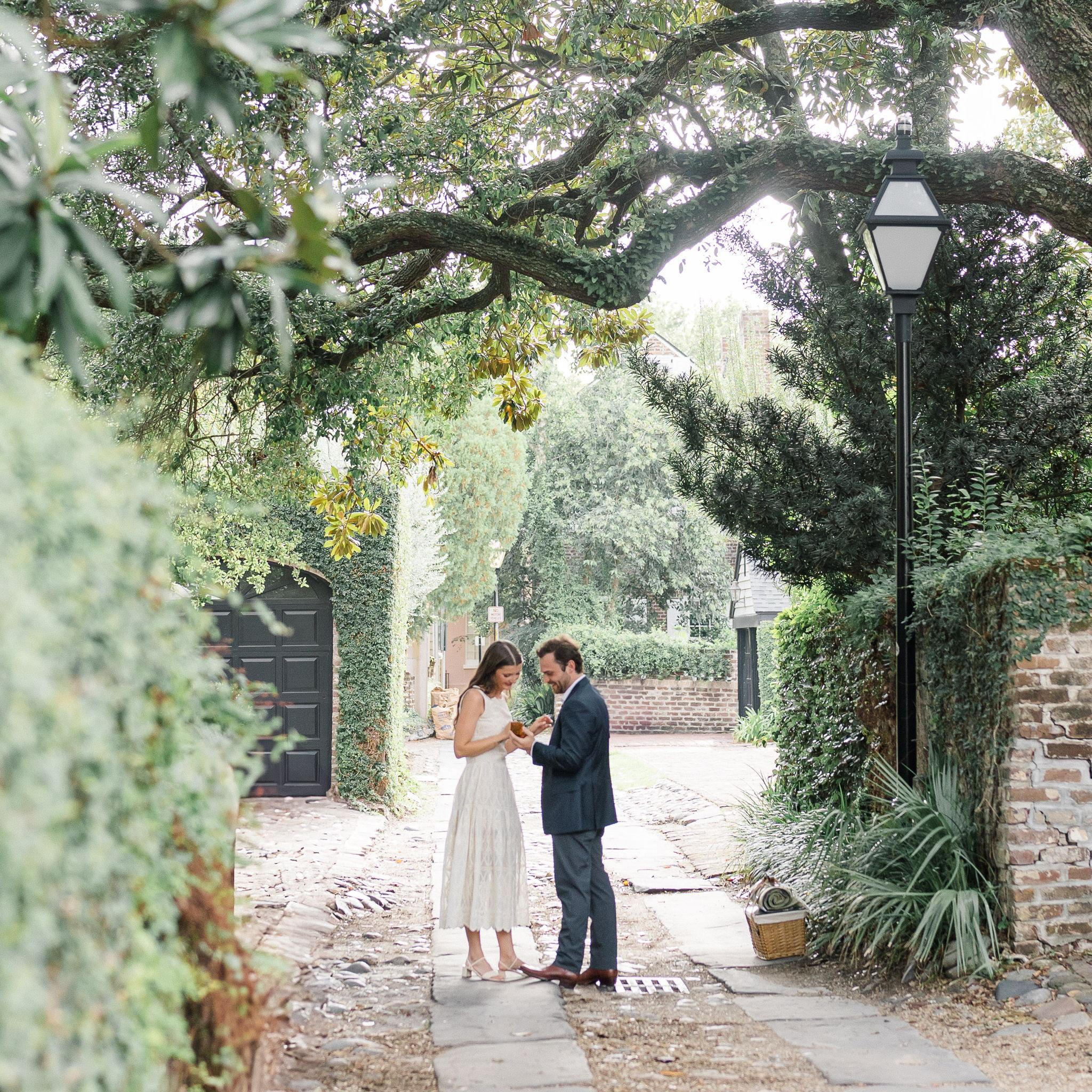 August 4, 2025, Charleston, South Carolina. Will proposed on Longitude Lane!