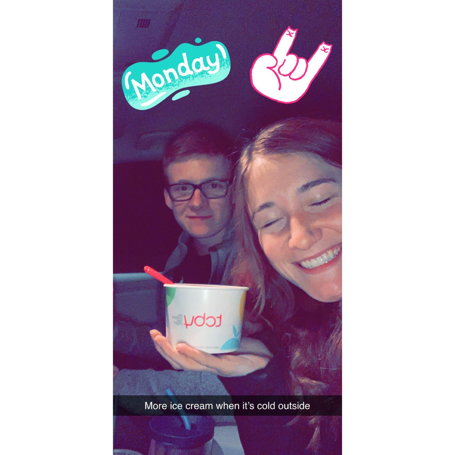 Fro-yo in the cold