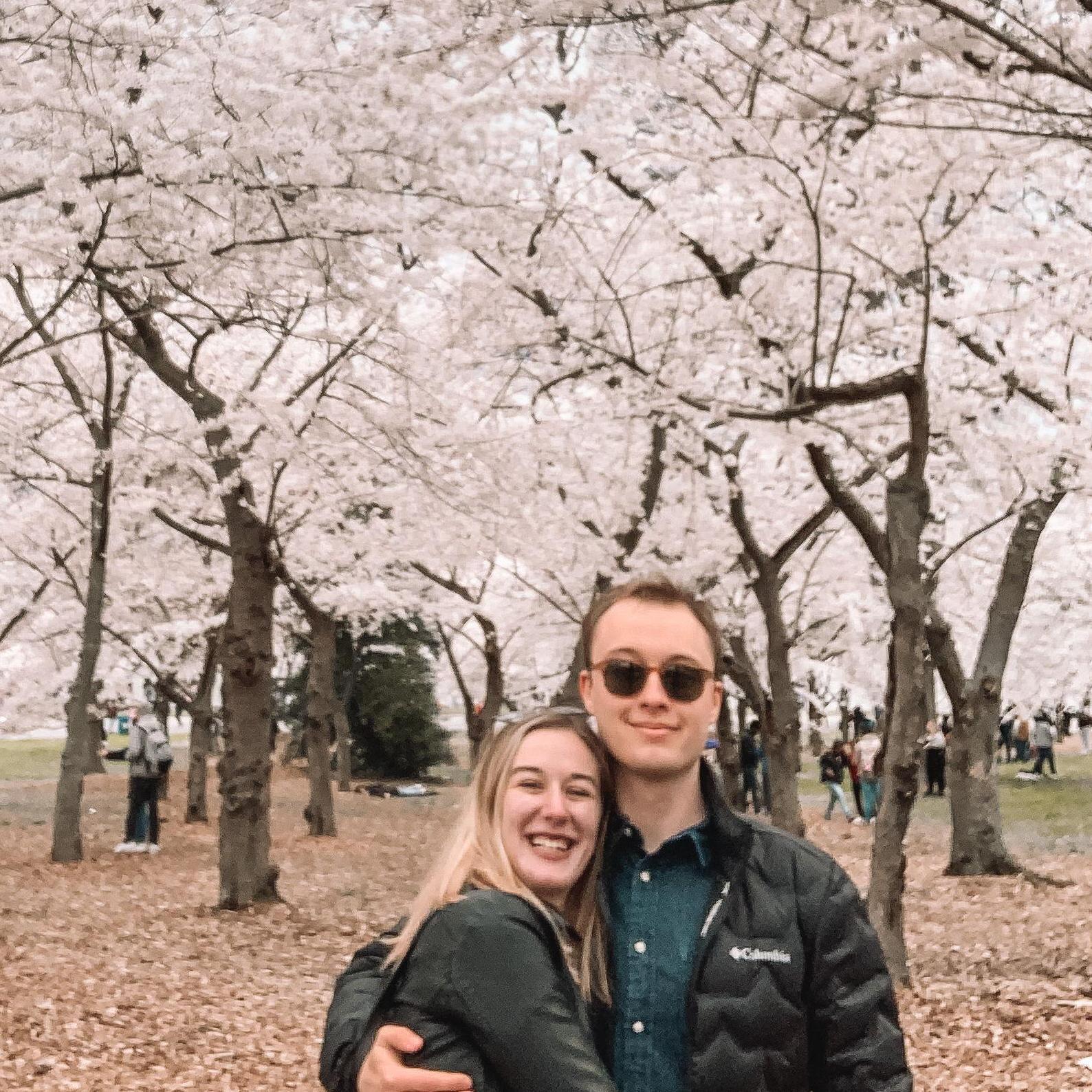 First Picture Together- Fun Fact: Rachel was FREEZING during this photo and trying to play it very VERY cool with this new guy she'd gone on a few dates with