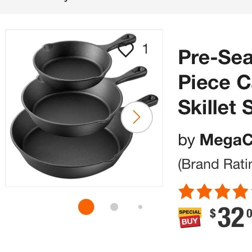 Cast iron skillets
