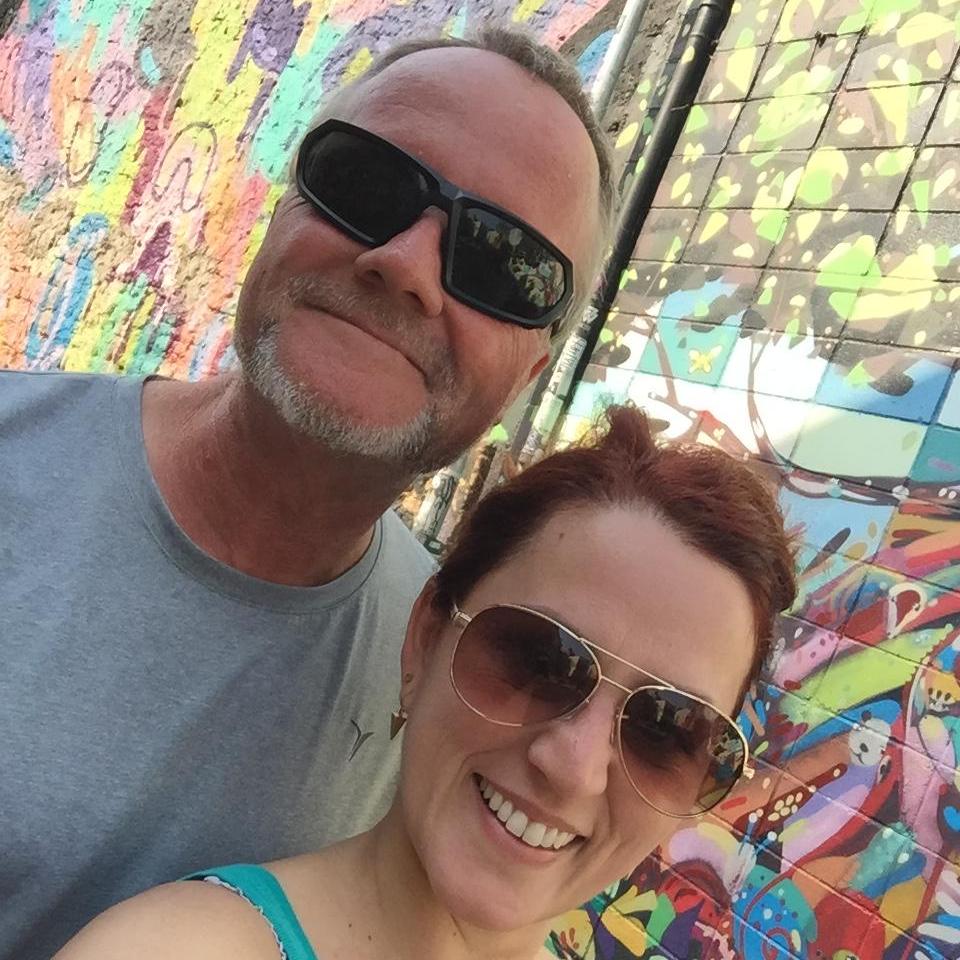Adam’s first visit to São Paulo, and here we are touring the famous artistic neighborhood of Vila Madalena.