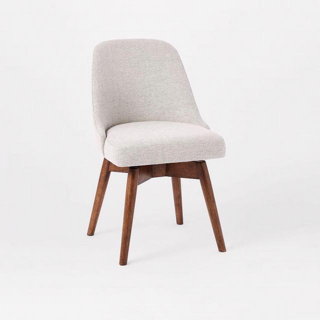 Mid-Century Office Chair, Stone, Twill