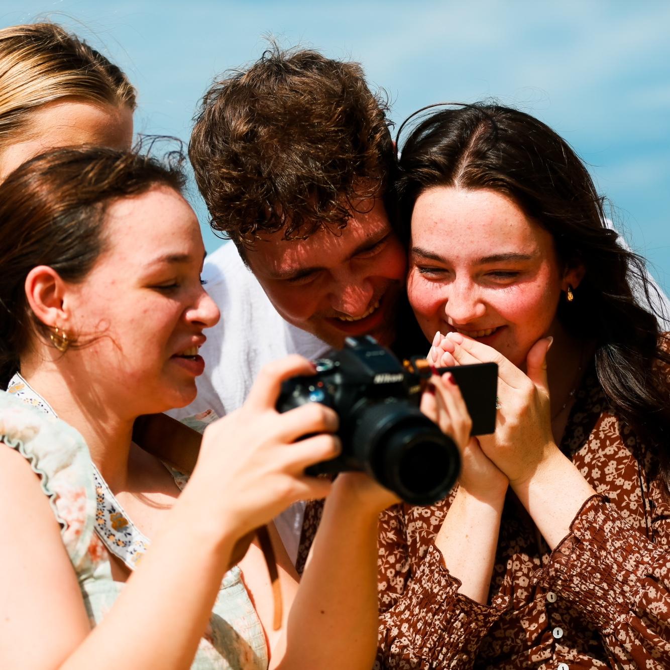 Looking at pictures Ella got!