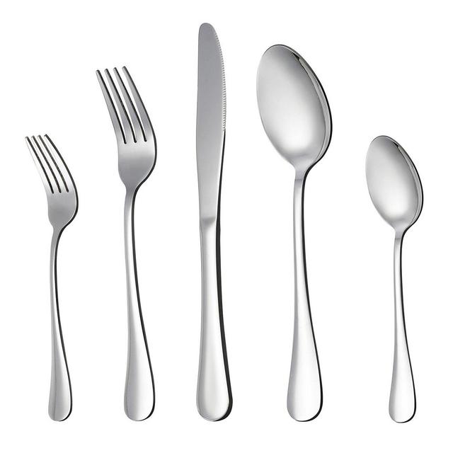 20-Piece Silverware Set, Stainless Steel