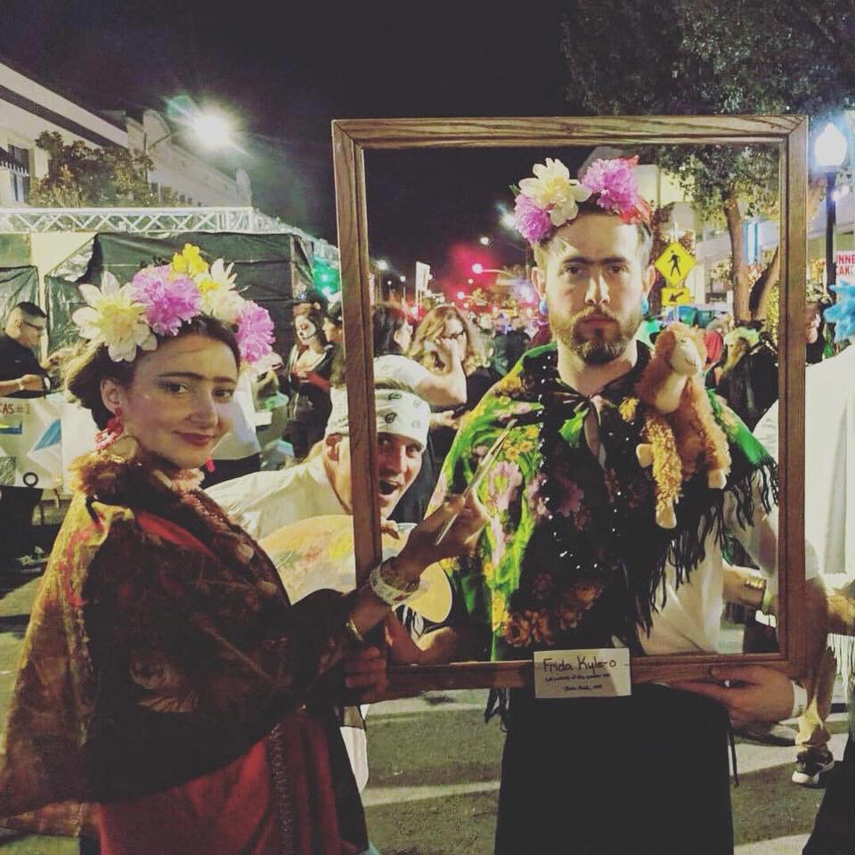 Halloween 2018: Frida Kahlo and her self portrait: Frida Kyle-O