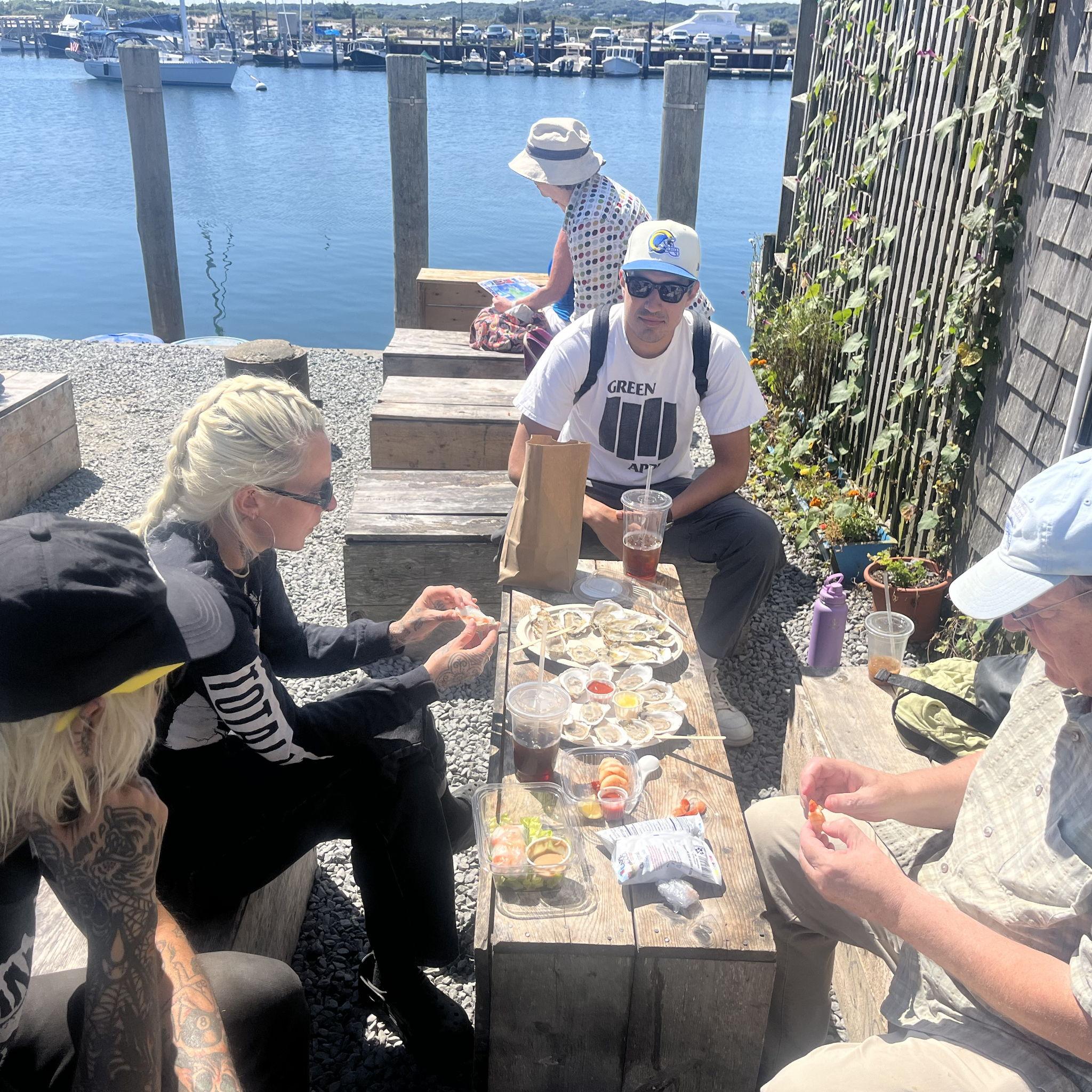 Oysters at our favorite spot  - Larsens!