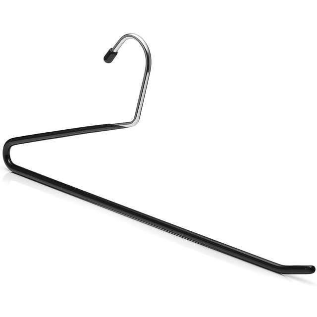 Open Ended Non Slip Pants Hangers - Metal Pant Hangers for Closet Organization - Space Saving Pants Hangers for Jeans, Trousers, Pants & Skirts – Pack of 40