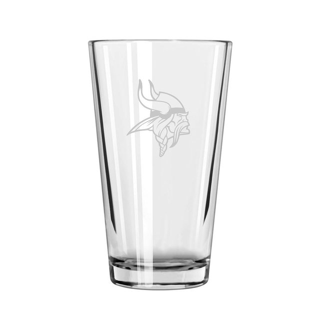 NFL Pint Glasses, Set of 4, Minnesota Vikings