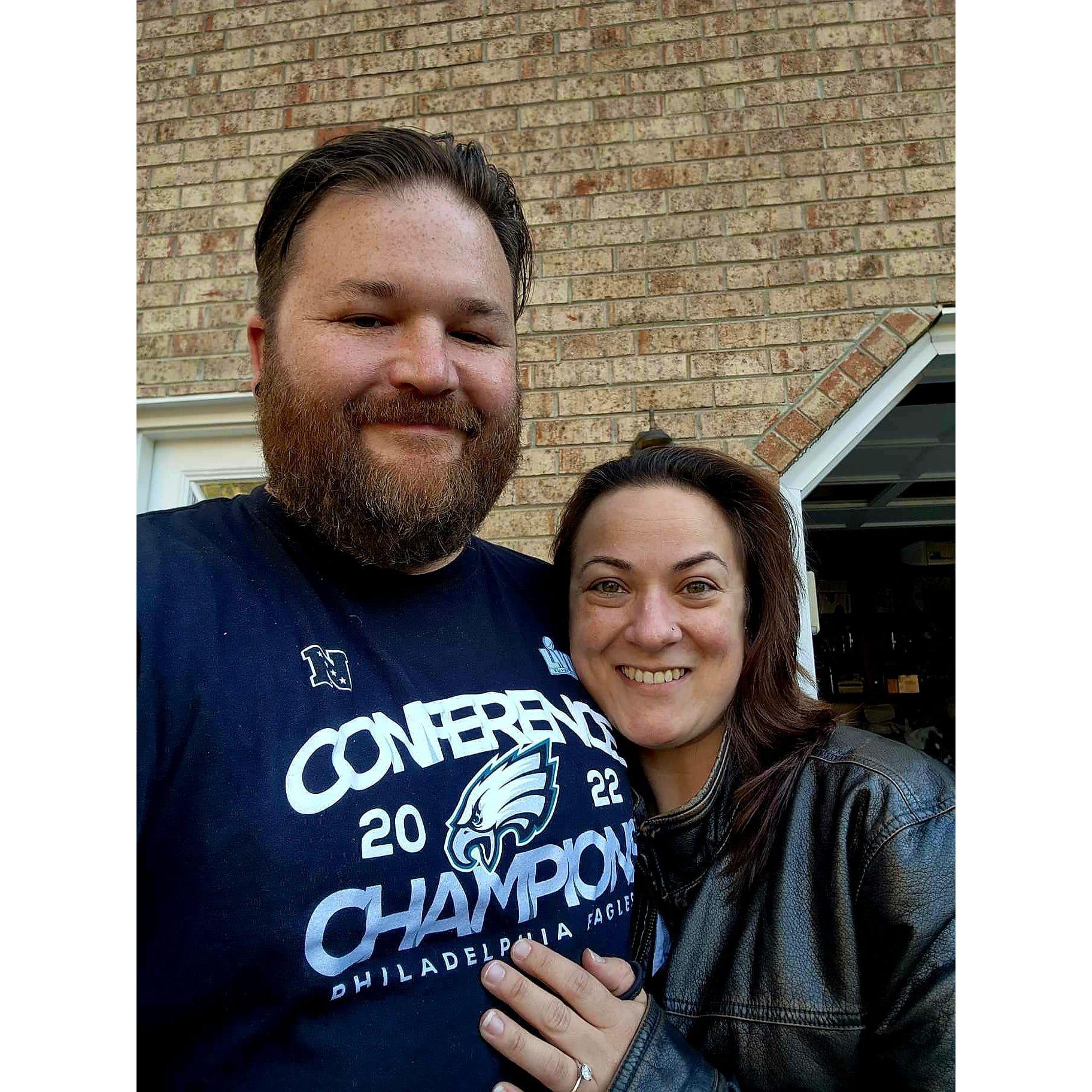 3rd Thanksgiving together, 1st Thanksgiving engaged