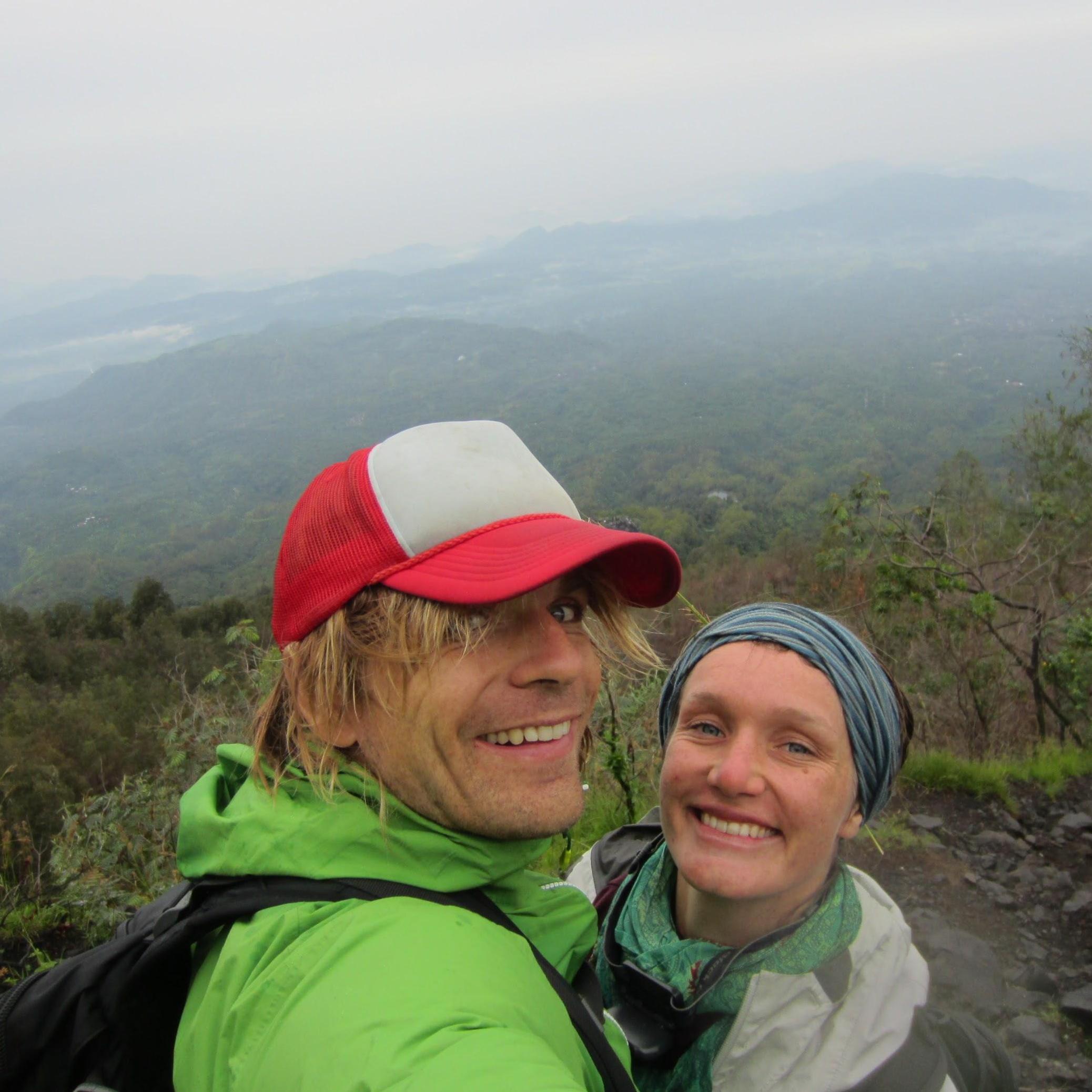 This is one of our first pictures together! When we first met in Bali in the spring of 2015 we tried to spend as much time together as we could. Here we are hiking the volcano Agung.