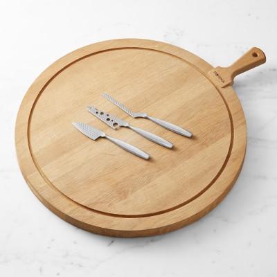 Boska Extra Large Round Cheese Board with Monaco Cheese Knives