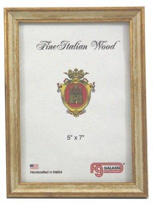 Galassi Cream and Gold Wood Frame 8 x 10