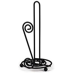 SPECTRUM DIVERSIFIED DESIGNS Black Scroll Paper Towel Holder