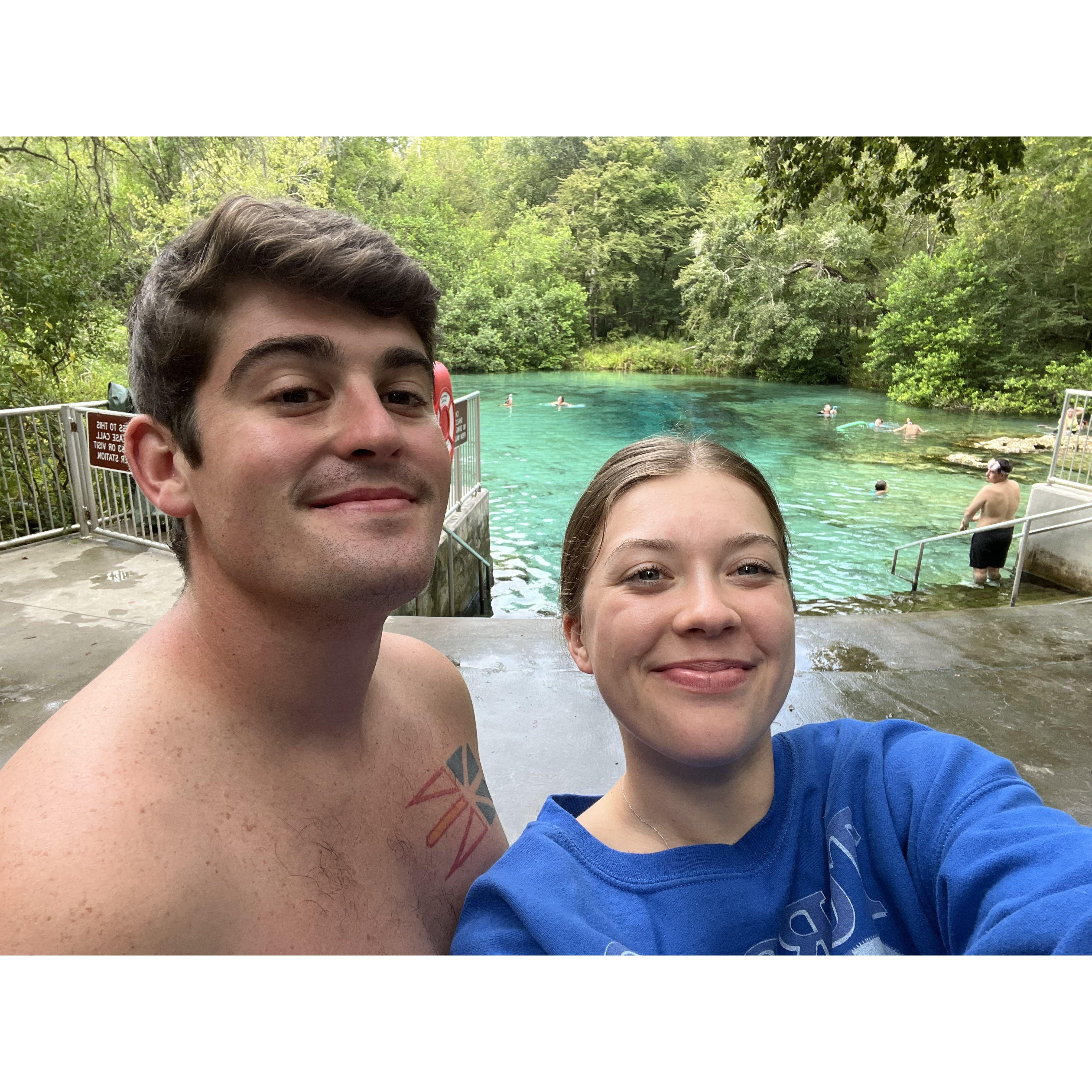 Shane took Naomi to the springs!