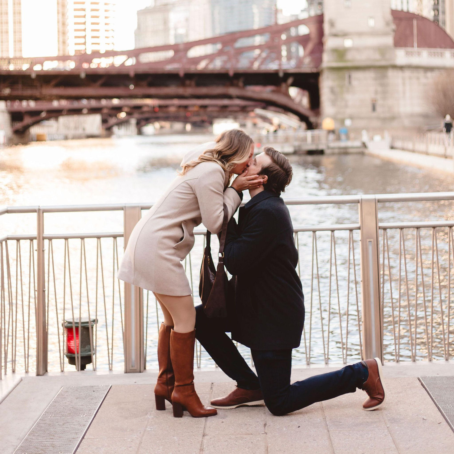 Jack popped the question on Chicago’s Riverwalk on March 1, 2025. The happiest day of our lives!