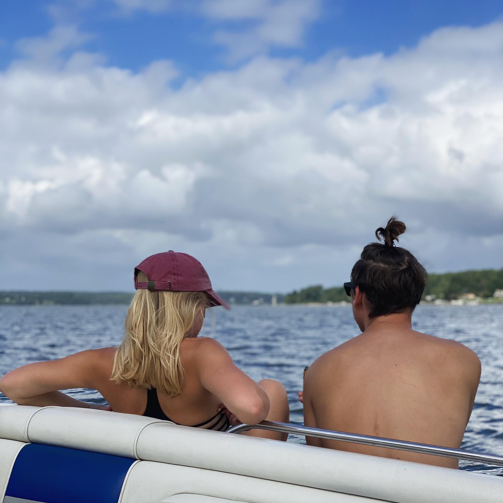 One of our many loved days out on the Cheasapeake our first summer together in 2020.