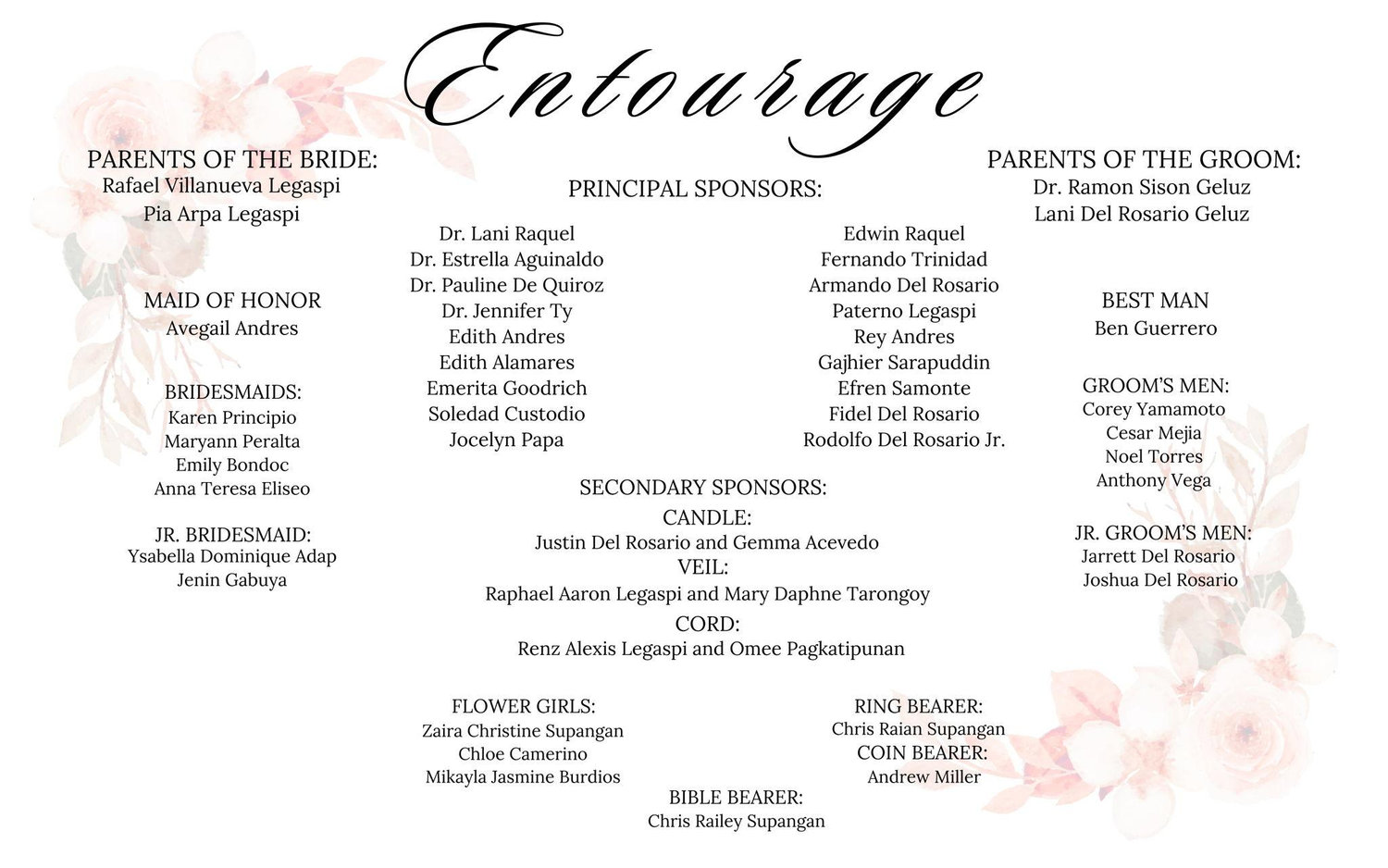 The Wedding Website of Racquel Angelique Legaspi and Michael Raymond Geluz