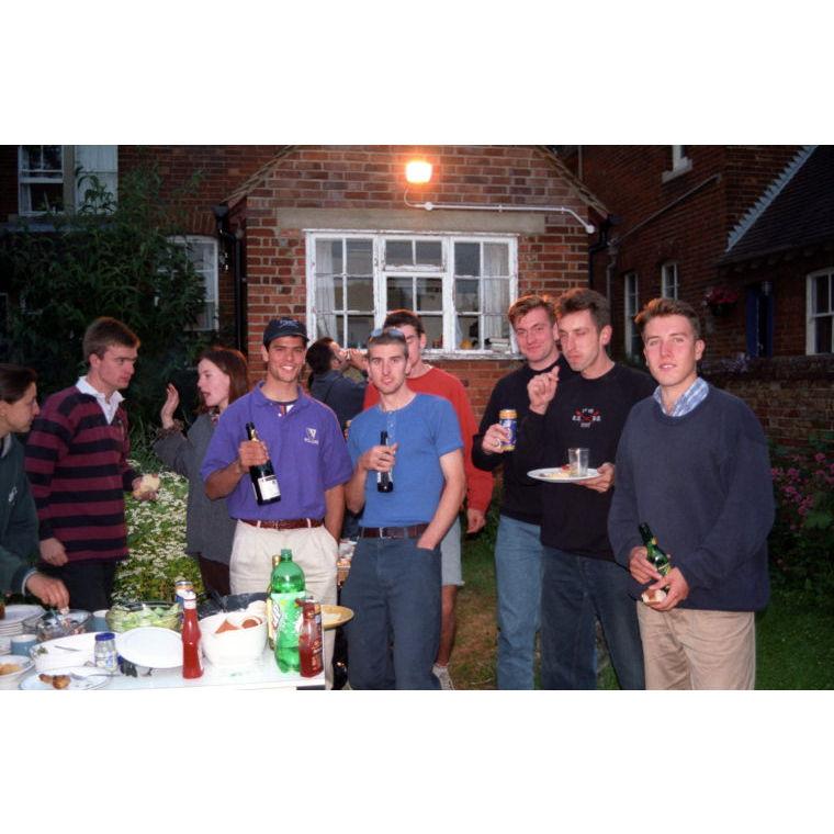 Oxford. Ned with with crew team there. 1997