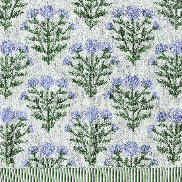 Blue Floral Hand Towel