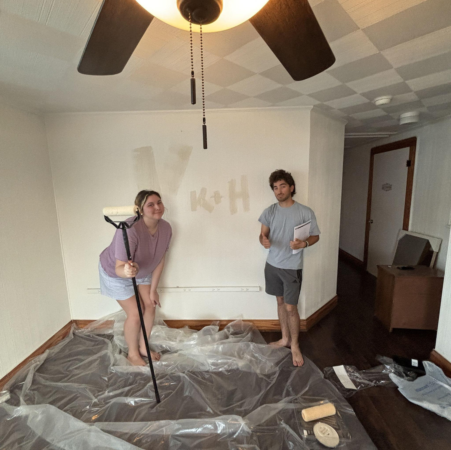 Us in our first home