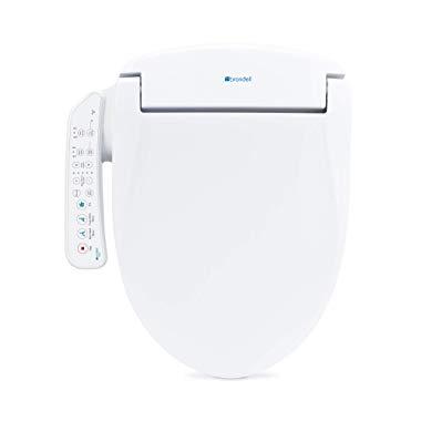 Brondell Swash SE400 Seat, Fits Elongated Toilets, White – Bidet – Oscillating Stainless-Steel Nozzle, Warm Air Dryer, Ambient Nightlight