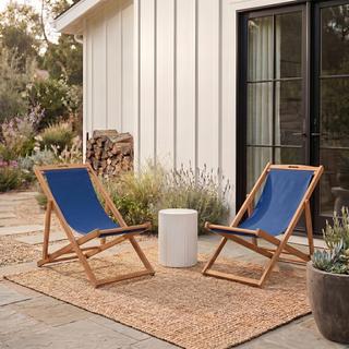 Loren Outdoor Sling Chair, Set of 2
