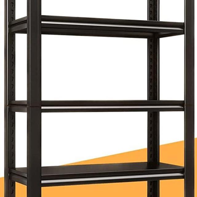 Raybee 72" Garage Shelving Heavy Duty, 2010LBS Garage Storage Shelves with 5 Tier Adjustable Metal Shelving Unit,Heavy Duty Shelving,Metal Storage Shelves for Basement,Easy Assembly,72"HX31.7"WX16.3"D