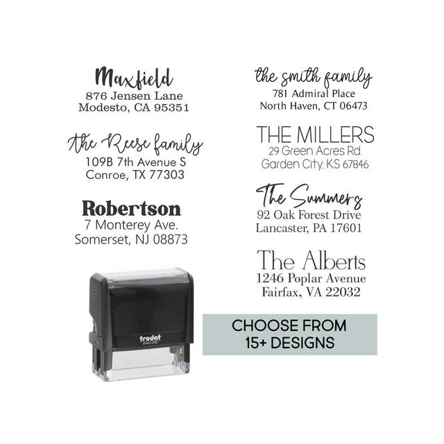 Personalized Address Stamp Return Address Stamp Self Ink Address Home Address Stamp Address Stamper Wedding Stamper Self Inking Stamp