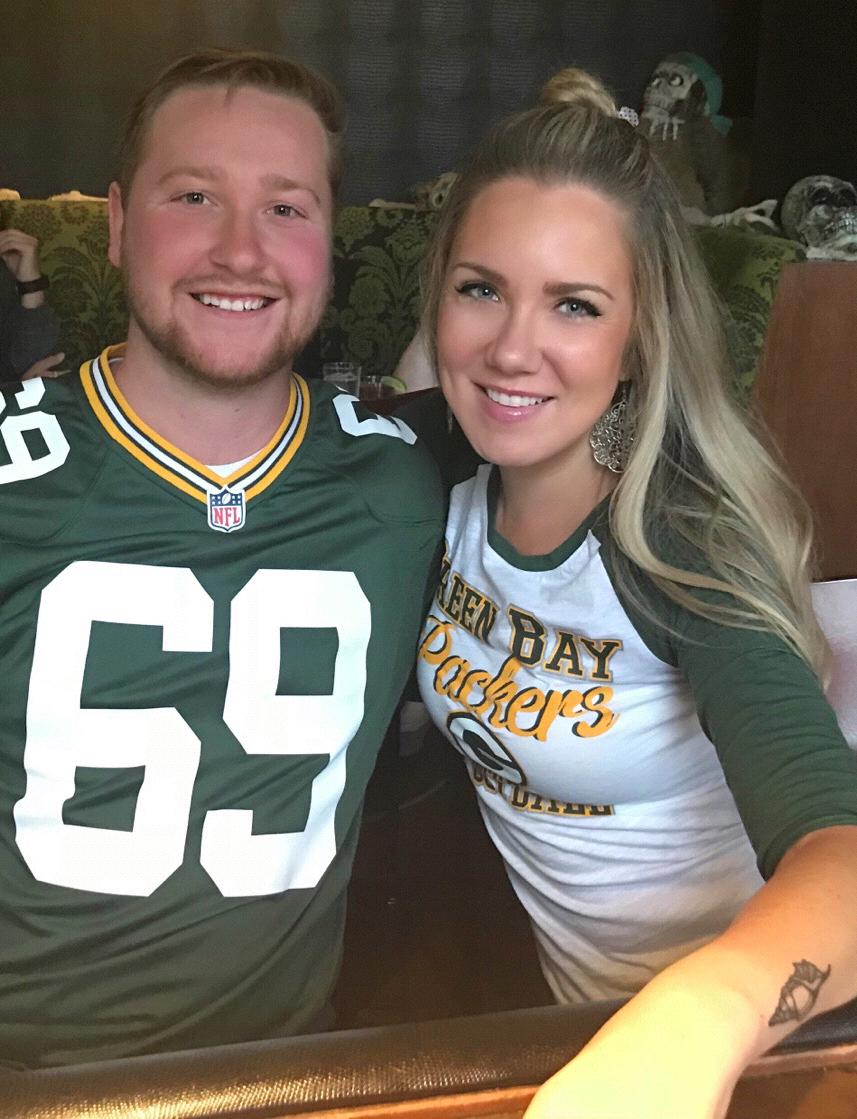 Doing what we do best – watching the Packers in a bar! October 2018.