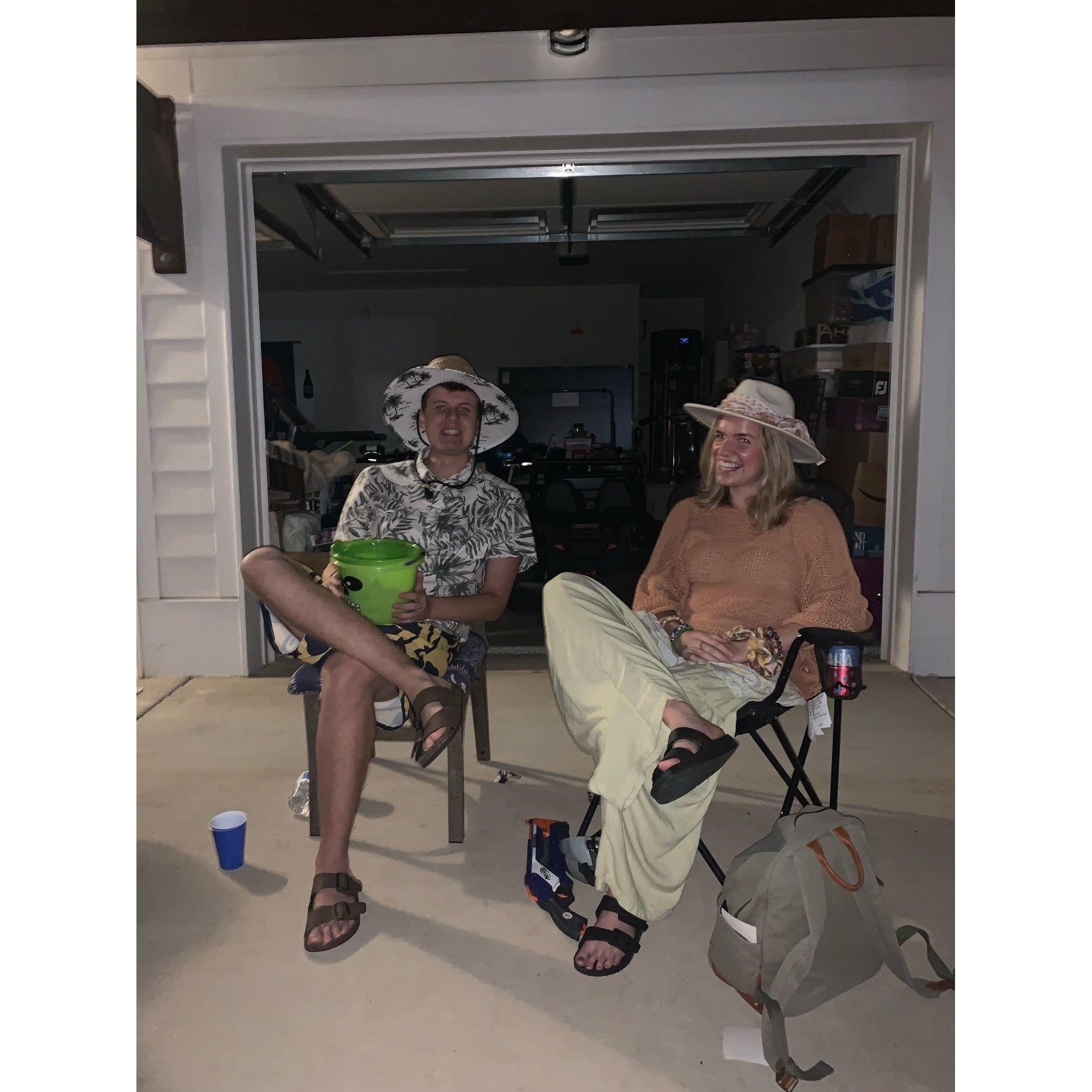 Halloween party at a professor's house. October 2021