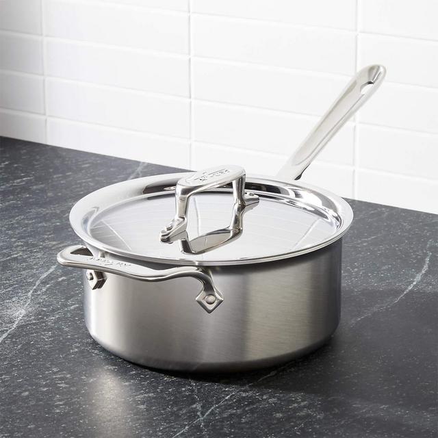 All-Clad ® d5 ® 3 qt Brushed Stainless Steel Saucepan with Lid