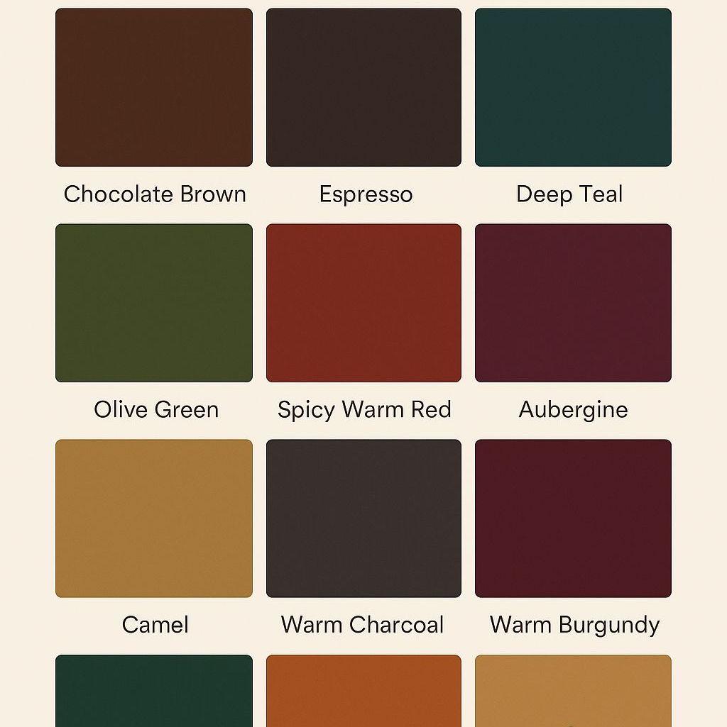 This color palette is what we would love for you to wear, whatever makes you feel most confident!